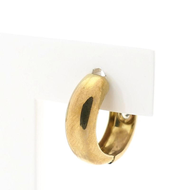 Afbeelding 5 van 8 Karaat oorringen met zirconia; Ø 14,9 mm