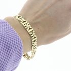 Image 8 of Gold flat king bracelet; Men | 22 cm