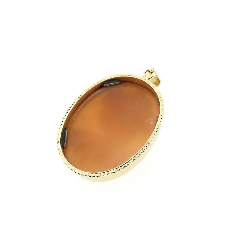 Image 6 of Vintage gold pendant with cameo
