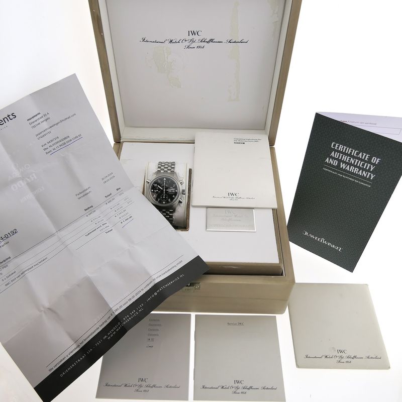 Image 21 of IWC Flieger 'Doppelchronograph' IW371319; Automatic men's watch with rattrapante chronograph