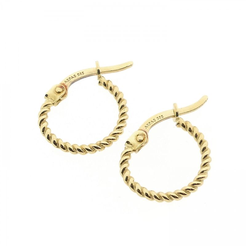 Image 7 of Gold twisted earrings