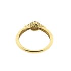 Image 7 of Gold entourage ring with diamonds; 0.18 ct.