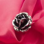 Image 8 of Silver ring with large rose