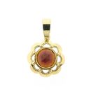 Image 1 of 14 Karat Gold Garnet Pendant