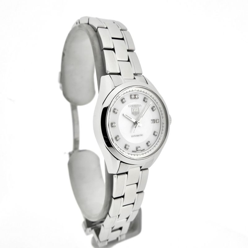 Image 8 of TAG Heuer Carrera Automatic 'Mother of Pearl' WV2411; Women's watch with diamonds