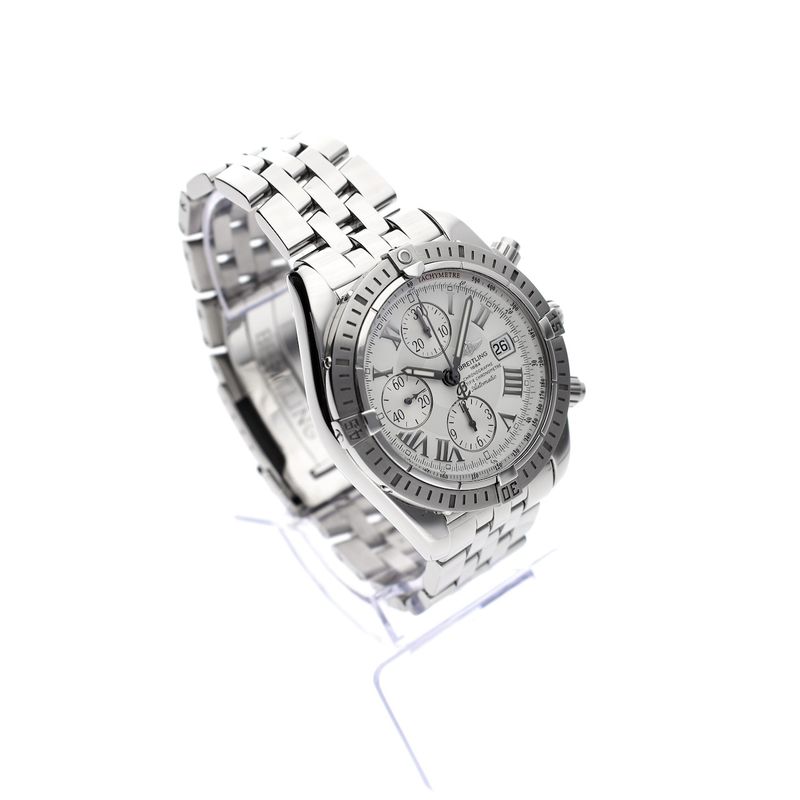 Image 18 of Breitling Chronomat Evolution 'White' A13356; Chronograph men's watch