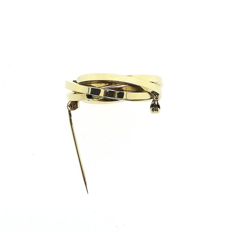 Image 7 of Vintage gold dynamic brooch