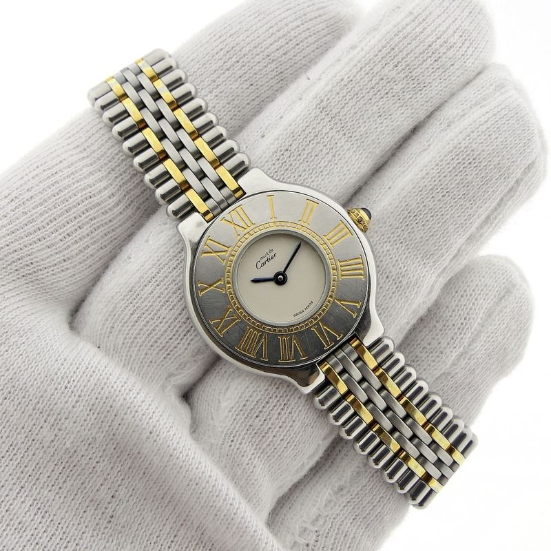 Image 12 of Cartier Must 21; Gold/steel women's watch