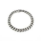 Image 1 of Silver robust gourmet link men's bracelet