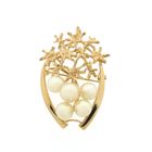 Image 1 of Vintage gold pendant/brooch with pearls