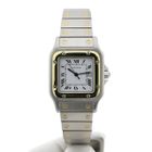 Image 1 of Cartier Santos Ladies 1567; 18k gold/steel women's watch