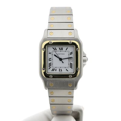 Image 1 of Cartier Santos Ladies 1567; 18k gold/steel women's watch