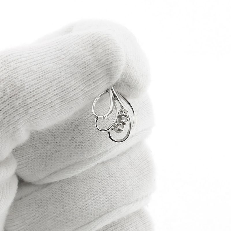 Image 8 of White gold fantasy pendant with diamonds; 0.03 ct.