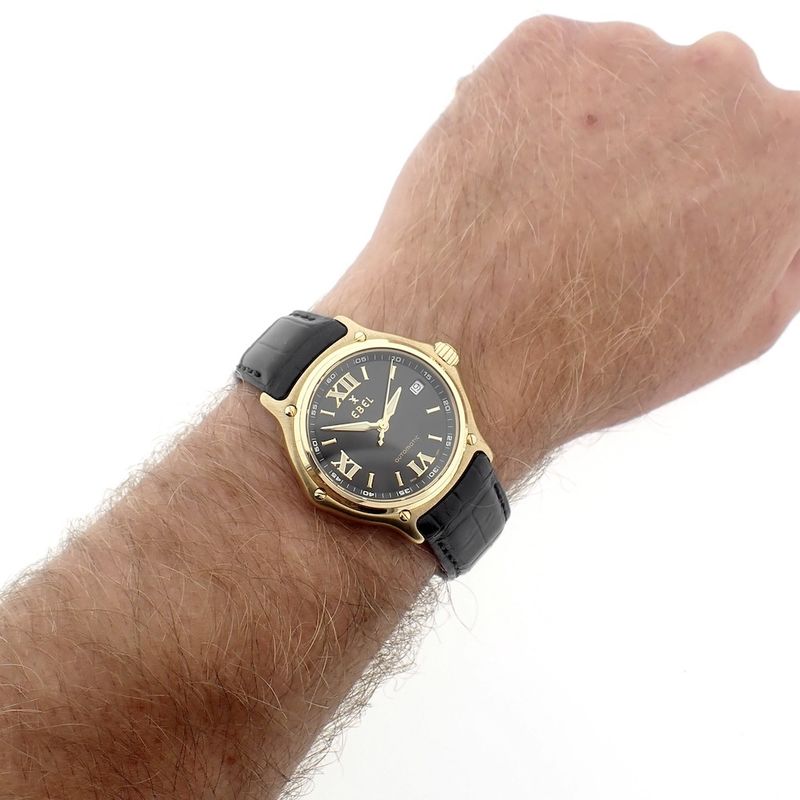 Image 11 of Ebel 1911 automatic; Automatic 18k gold watch
