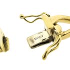 Image 7 of Exclusive gold flat gourmet link bracelet with engraving plate; BREV | 21.5 cm