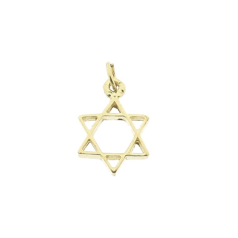 Image 1 of Gold Star of David pendant