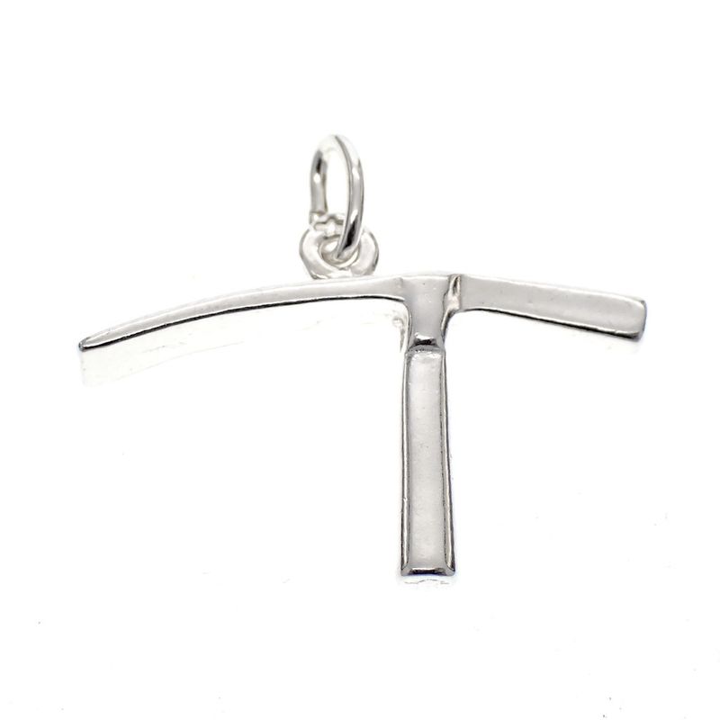 Image 1 of Silver charm; Pickaxe