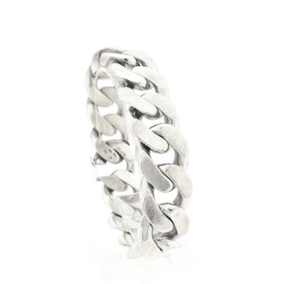 Image 1 of Solid Silver Gourmet Chain Bracelet