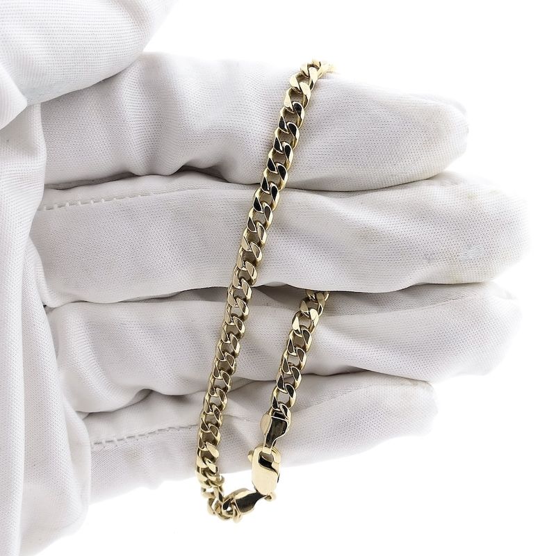 Image 6 of Gold gourmet link bracelet | 20 cm
