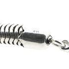 Image 4 of Long silver snake link necklace