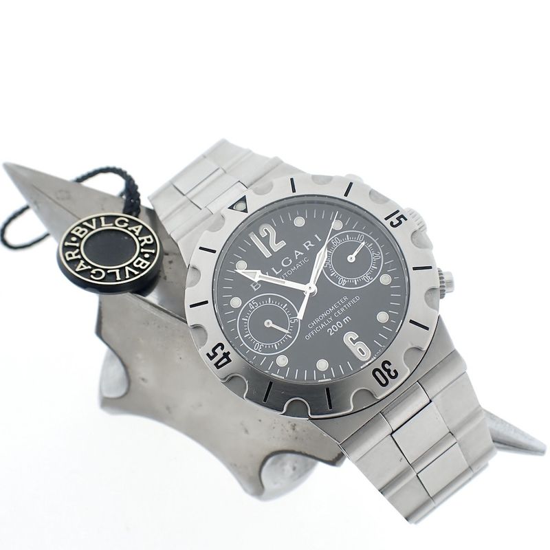 Image 16 of Bvlgari Diagono SCB38S; Chronograph watch