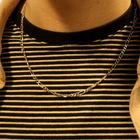 Image 8 of 8 carat bicolor Figaro link chain