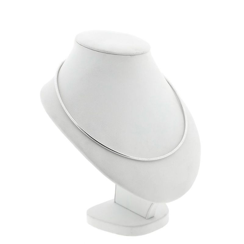 Image 3 of Silver Snake Link Necklace