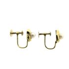 Image 5 of Gold clip-on earrings with cultured pearls