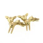 Image 4 of Golden brooch with deer.