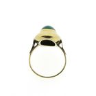 Image 3 of Gold ring with green agate | Vintage