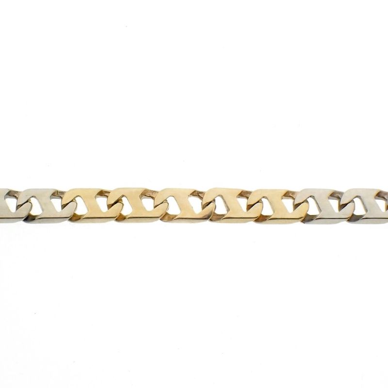 Image 3 of Two-tone gold fantasy link bracelet | 21.5 cm