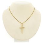 Image 3 of Gold pendant of a cross with corpus | INRI