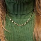 Image 11 of Gold anchor link chain | 45 cm