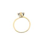 Image 3 of Gold solitaire ring with zirconia
