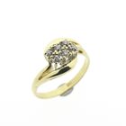 Image 1 of Golden fantasy ring with diamonds 0.18 ct.