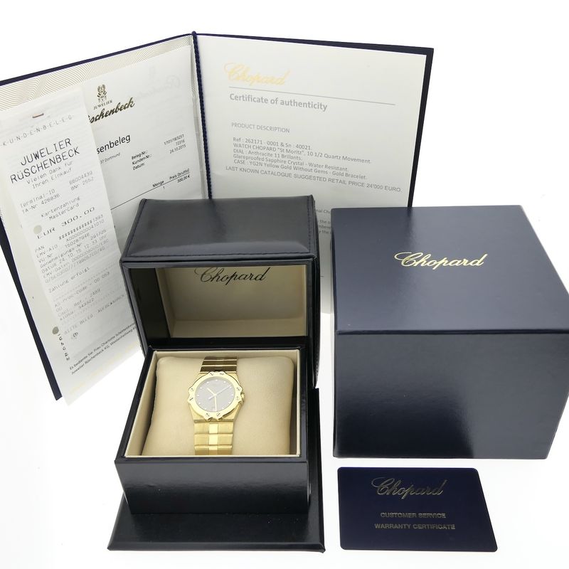 Image 4 of Chopard St. Moritz 262171; 18k gold men's/unisex watch