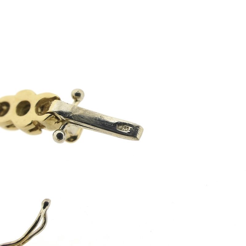 Image 5 of Gold tennis bracelet with diamond; 1.71 ct.