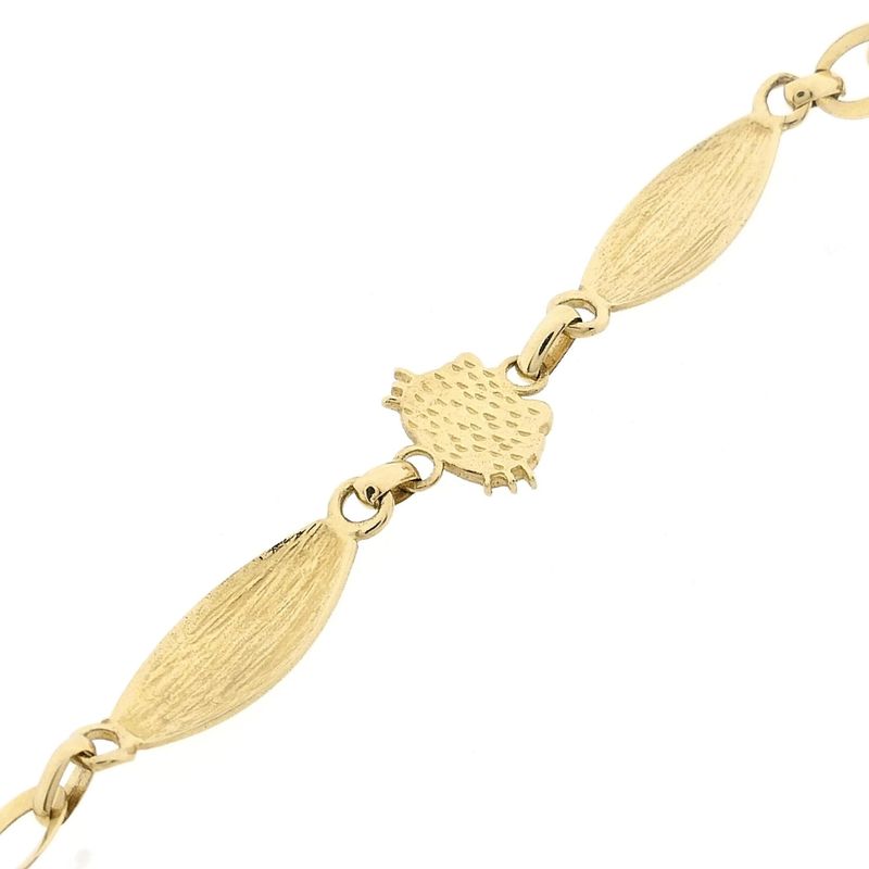 Afbeelding 10 van Gouden Hello Kitty kinderarmband met emaille | 14 cm 