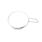 Afbeelding 3 van Witgouden slavenarmband met diamanten; 0,17 ct. 