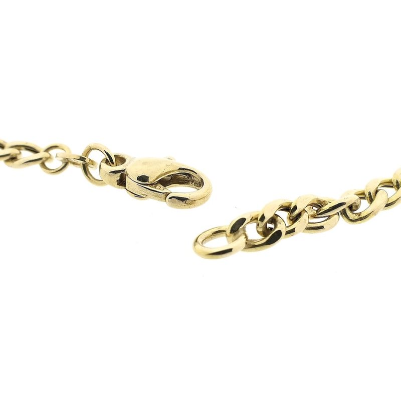 Image 5 of Long gold gourmet link necklace | 80.5 cm