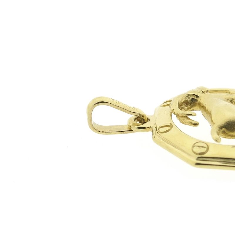 Image 5 of Gold zodiac sign pendant; Capricorn