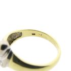 Image 6 of Two-tone gold solitaire ring with 0.105 ct diamond.