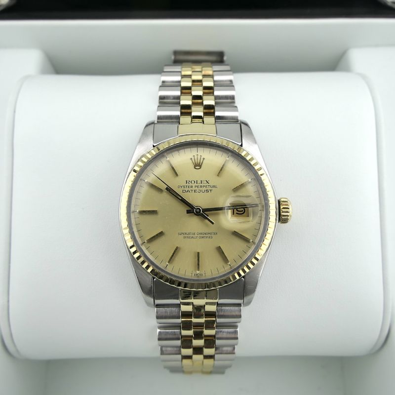 Image 15 of Rolex Datejust 36mm 16013; Vintage 18k gold/steel watch