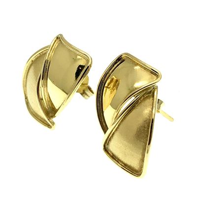 Image 2 of Gold fantasy stud earrings | 14 carats