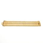 Image 5 of Gold wide link bracelet