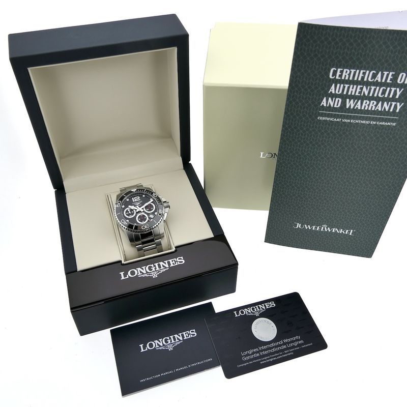 Image 4 of Longines Hydro Conquest L3.783.4; Automatic chronograph men's watch