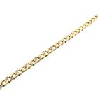 Image 8 of Gold flat gourmet link bracelet with diamonds