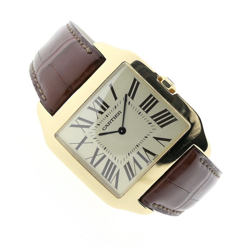 Image 16 of Cartier Santos Dumont; 18k gold watch
