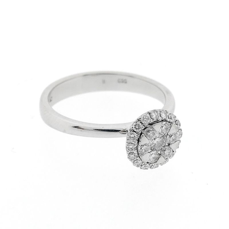 Image 5 of White gold ring with diamonds | 0.42 ct.