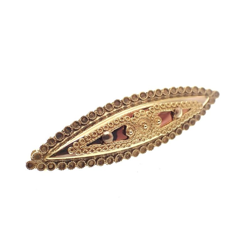 Image 5 of Antique gold brooch; Filigree